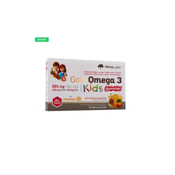 OLIMP GOLD OMEGA 3 KIDS TROPIKALNE  30 ŻELKÓW 