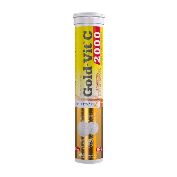 Olimp Gold-Vit C 2000 smak pomarańczowy, 20 tabletek musujących