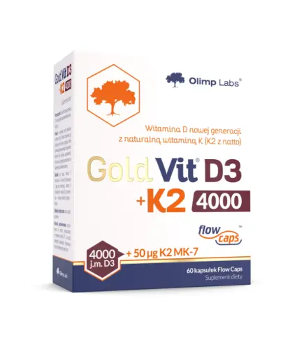 OLIMP GOLD VIT D3 + K2 4000 60 KAPSUŁEK 