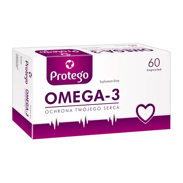 OMEGA-3 KWASY EPA I DHA DLA OCHRONY SERCA 60 KAPSUŁEK PROTEGO 