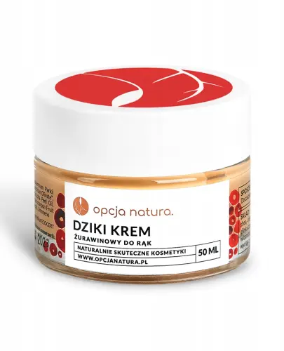 OPCJA NATURA DZIKI KREM DO RĄK Z ŻURAWINĄ I MOCZNIKIEM 50 ML