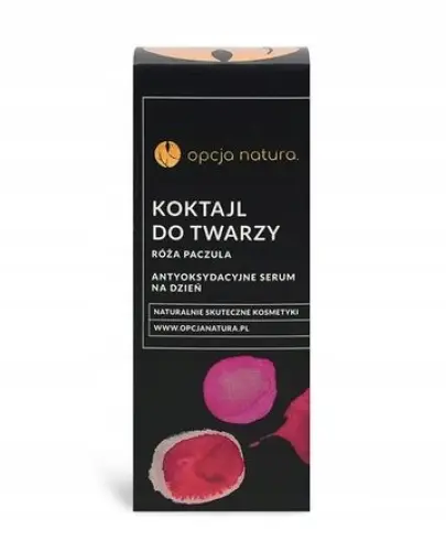 OPCJA NATURA KOKTAJL DO TWARZY RÓŻA PACZULA SERUM NA DZIEŃ 30 ML 