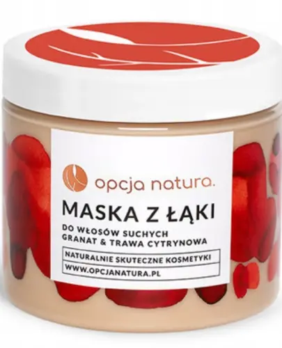 OPCJA NATURA MASKA DO WŁOSÓW SUCHYCH GRANAT & TRAWA CYTRYNOWA 200 ML
