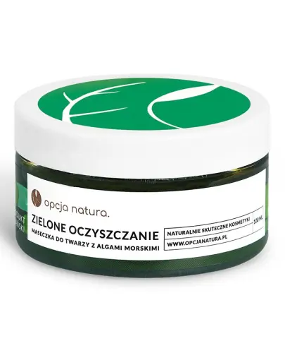 OPCJA NATURA ZIELONE OCZYSZCZENIE MASECZKA DO TWARZY Z ALGAMI 100 ML