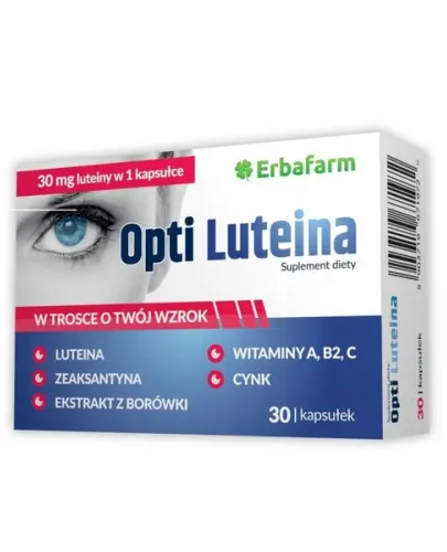 OPTI LUTEINA NA DOBRY WZROK CYNK 30 KAPSUŁEK
