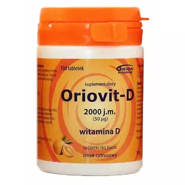 Oriovit-D 2000 j.m., 100 tabletek