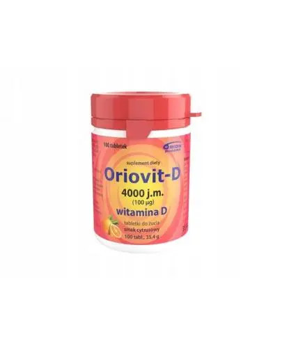 Oriovit-D 4000 j.m. suplement diety 100 tabletek do żucia