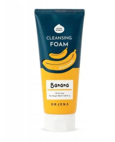 ORJENA - oczyszczająca kremowa pianka do twarzy z ekstraktem z banana, 180 ml