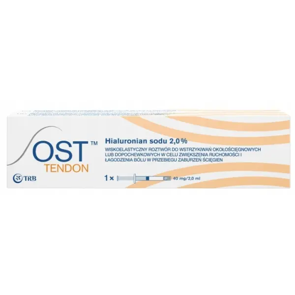 OST TENDON ROZTWÓR REGENERACJA ŚCIĘGIEN 40mg/2ml 1 AMPUŁKO-STRZYKAWKA