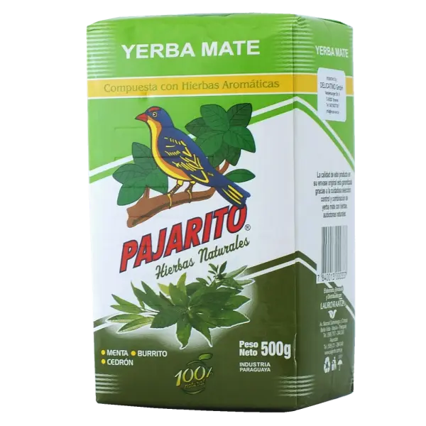 Yerba Mate Pajarito Compuesta con Hierbas, 0,5kg