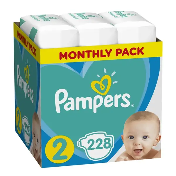 Pampers Active Baby 2 Mini Pieluchy, 228 sztuk