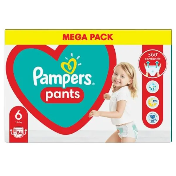 Pampers Pants Extra Large 6 Pieluchomajtki, 84 sztuki
