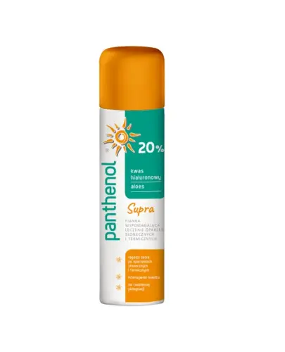 PANTHENOL SUPRA PIANKA NAWILŻAJĄCO ŁAGODZĄCA KWAS HIALURONOWY ALOES 20% 150ML 