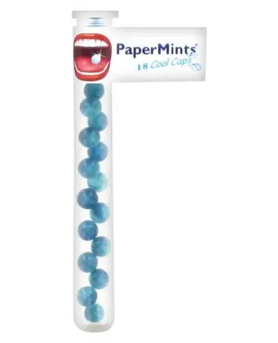 PaperMints Cool Caps kapsułki na świeży oddech bez cukru smak miętowy 18 sztuk