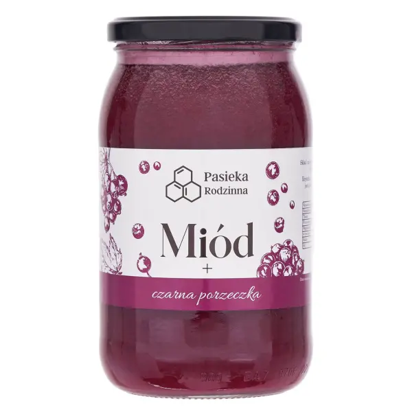 PASIEKA RODZINNA MIÓD Z CZARNĄ PORZECZKĄ 1150G