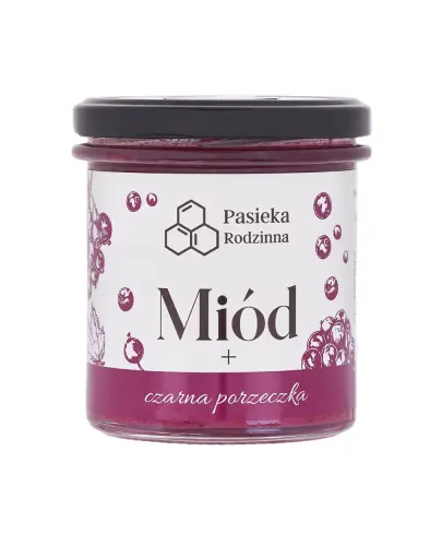 PASIEKA RODZINNA MIÓD Z CZARNĄ PORZECZKĄ 410G
