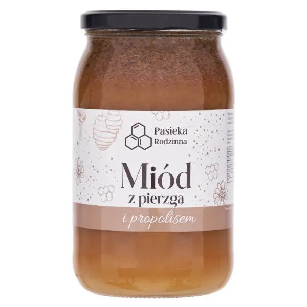 PASIEKA RODZINNA MIÓD Z PIERZGĄ I PROPOLISEM 1150G