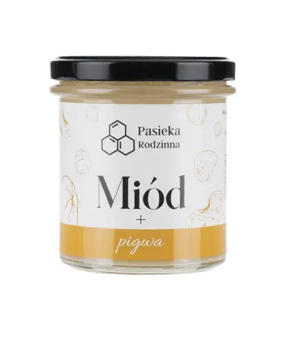 PASIEKA RODZINNA MIÓD Z PIGWĄ 410G