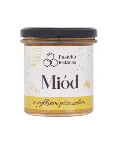 PASIEKA RODZINNA MIÓD Z PYŁKIEM PSZCZELIM 410G