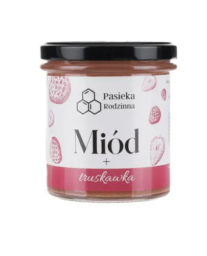 PASIEKA RODZINNA MIÓD Z TRUSKAWKĄ 410G