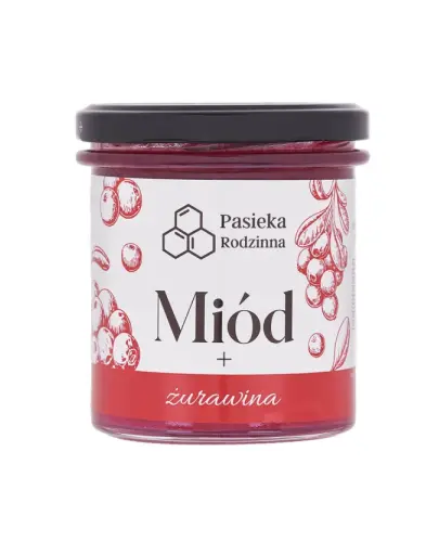 PASIEKA RODZINNA MIÓD Z ŻURAWINĄ 410G