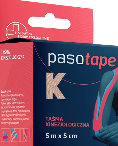 PASOTAPE TAŚMA KINEZJOLOGICZNA CIELISTA 5cm x 5m