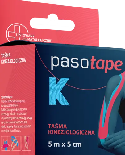 PASOTAPE TAŚMA KINEZJOLOGICZNA NIEBIESKA 5cm x 5m