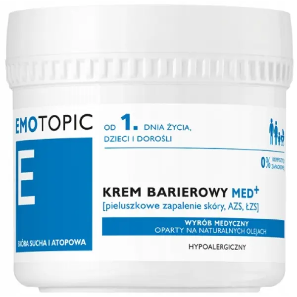 PHARMACERIS EMOTOPIC KREM BARIEROWY MED+ PIELUSZKOWE ZAPALENIE SKÓRY AZS 75ML
