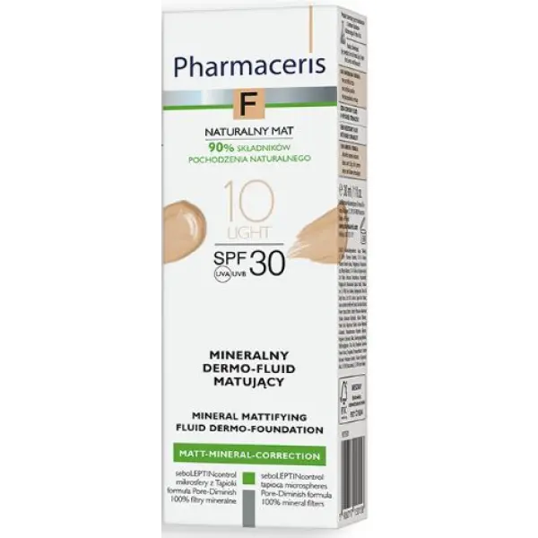 Pharmaceris F dermo fluid matujący 10 LIGHT 30 SPF 30 ml