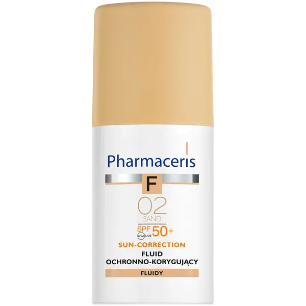 Pharmaceris F Fluid ochronno-korygujący SPF50+ 02 sand, 30 ml