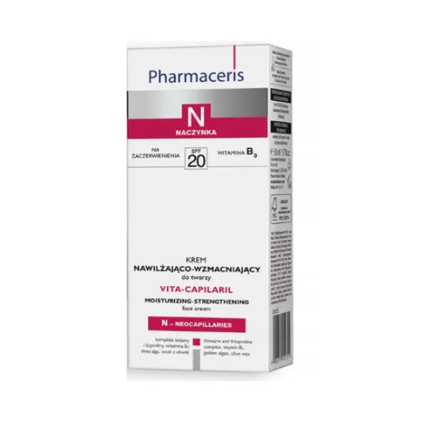 PHARMACERIS N VITA-CAPILARIL KREM NAWILŻAJĄCO-WZMACNIAJĄCY 50 ML