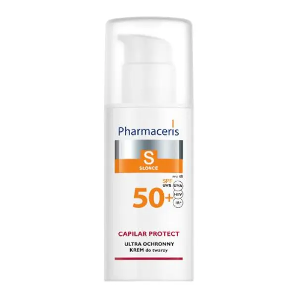 Pharmaceris S Capilar & Sun Protect Krem ochronny na słońce do cery naczynkowej  SPF50+, 50 ml