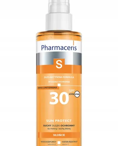 PHARMACERIS S SUCHY OLEJEK OCHRONNY DO OPALANIA WODOODPORNY SPF30 200ML