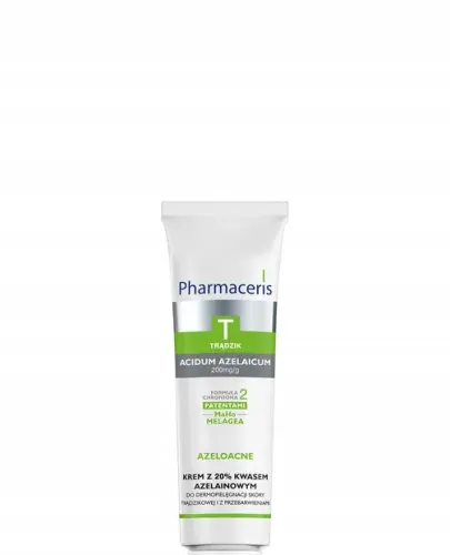 PHARMACERIS T KREM Z 20%KWASEM AZELAINOWYM PRZECIW NIEDOSKONAŁOŚCIOM DO TWARZY  