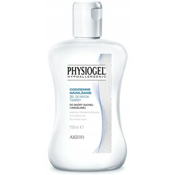 PHYSIOGEL HYPOALLERGENIC CODZIENNE NAWILŻANIE ŻEL DO MYCIA TWARZY 150 ML