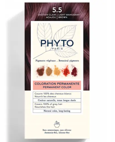 PHYTO COLOR  FARBA DO WŁOSÓW ODCIEŃ 5.5 JASNY MAHONIOWY BRĄZ