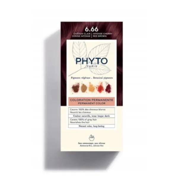 PHYTO COLOR  FARBA DO WŁOSÓW ODCIEŃ 6.66 CZERWONY BRĄZ