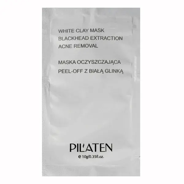 Pilaten Oczyszczająca Maska z białą glinką, 10 g