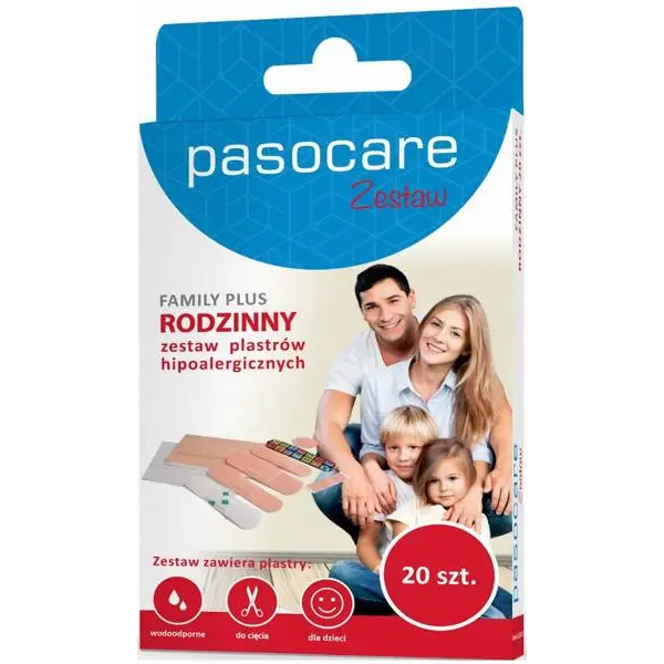 Plaster PASOCARE Zestaw Family Plus 20 szt.