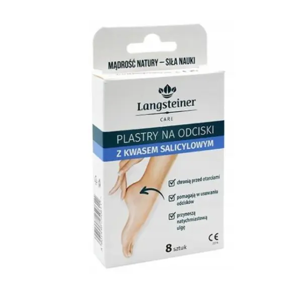 Plastry na odciski z kwasem salicylowym 8 sztuk LANGSTEINER