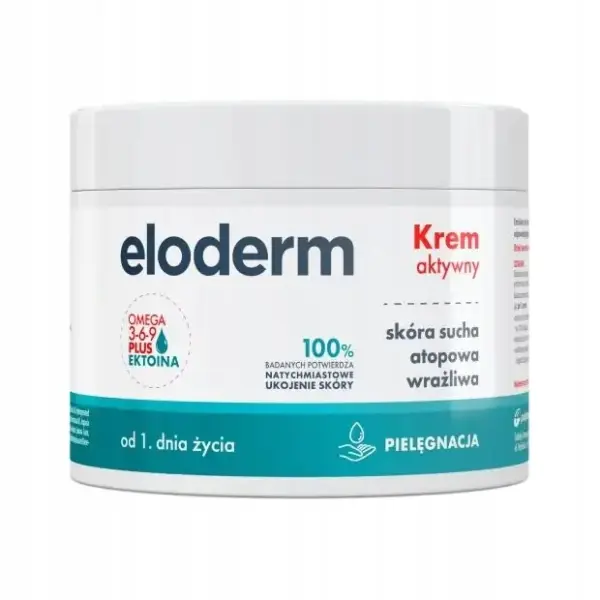 ELODERM KREM AKTYWNY SKÓRA SUCHA ATOPOWA WRAŻLIWA 300ML