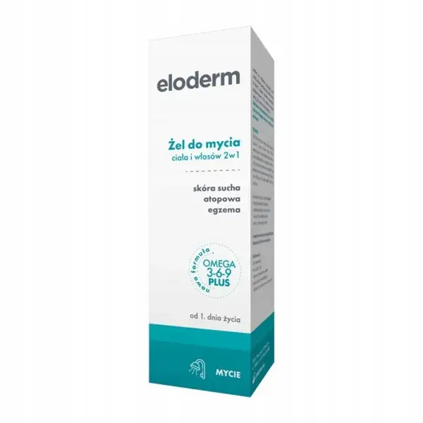 ELODERM ŻEL DO MYCIA CIAŁA I WŁOSÓW SKÓRA SUCHA AZS 200ML