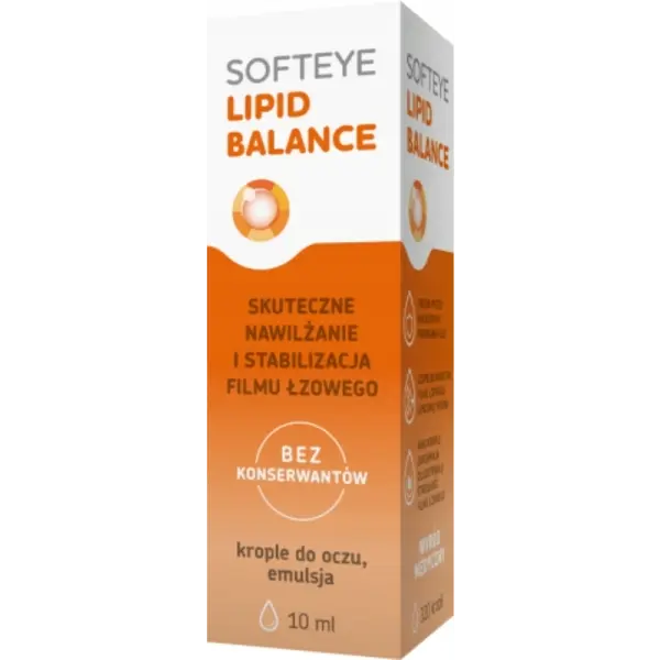 SOFTEYE LIPID BALANCE NAWILŻAJĄCE KROPLE DO OCZU EMULSJA 10ML