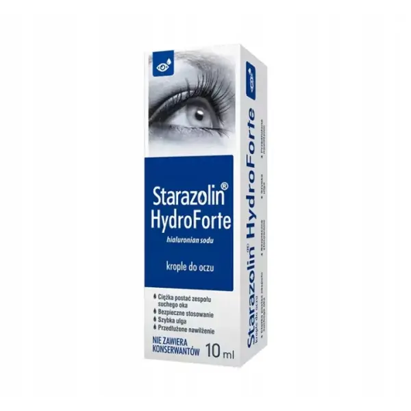 STARAZOLIN HYDROFORTE NAWILŻAJĄCE KROPLE NA SUCHE OCZY 10ML