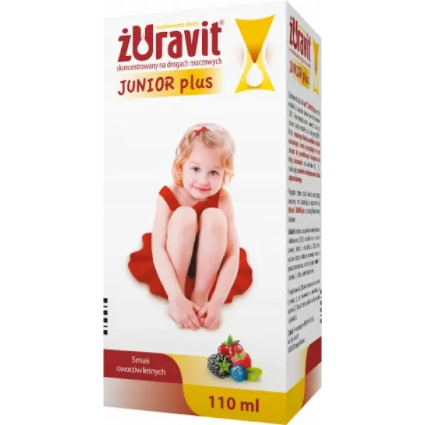 ŻURAVIT JUNIOR PLUS SYROP WSPOMAGA UKŁAD MOCZOWY DZIECI OWOCE LEŚNE 11