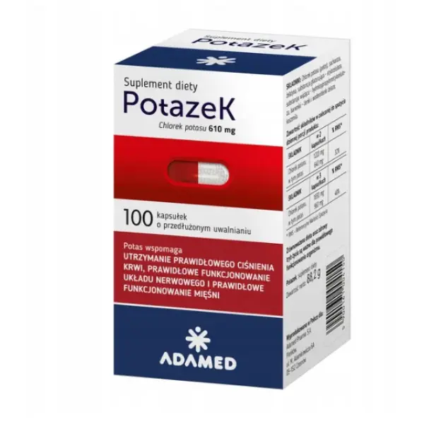 POTAZEK 320 mg potasu 100 kaps.