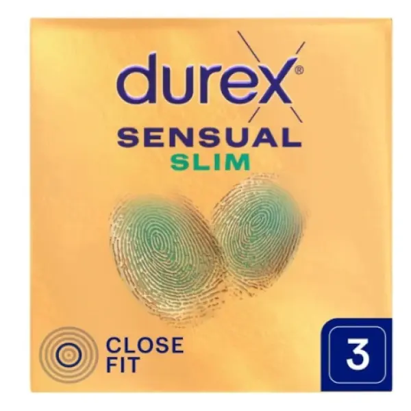 Prezerwatywy DUREX SENSUAL SLIM super cienkie close fit nawilżone 3 sztuki