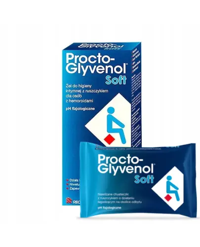 PROCTO-GLYVENOL SOFT ŻEL DO HIGIENY INTYMNEJ + NAWILŻANE CHUSTECZKI ZESTAW