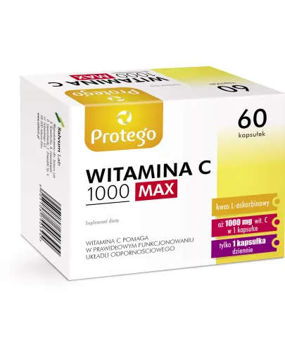 PROTEGO WITAMINA C 1000 MAX 60 KAPSUŁEK