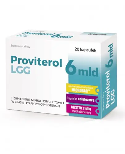 PROVITEROL LGG 6 MLD BAKTERII 20 KAPSUŁEK